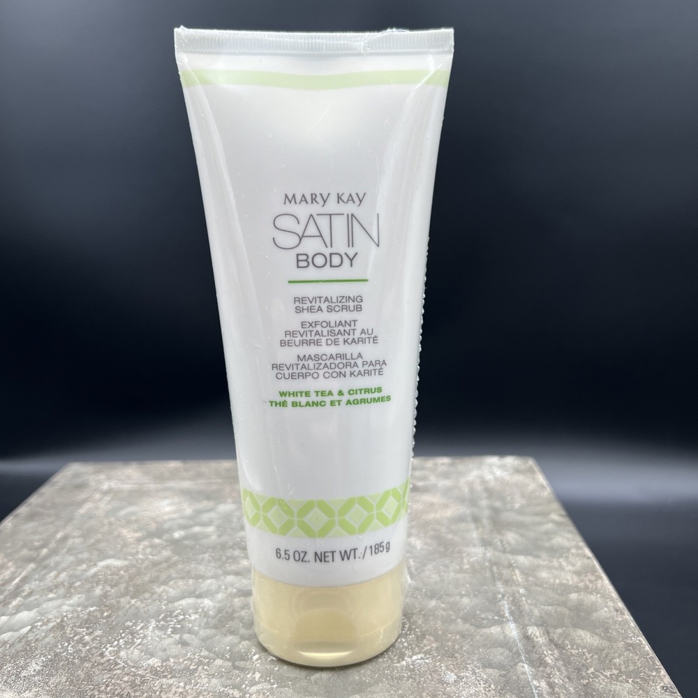 Mary Kay Satin Body Revitalizing Shea Scrub White Tea & Citrus 6.5oz  SEALED!